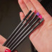 Eyebrow brush beveled silicone - transparent