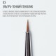Sculptor brush #03 / short, thin, round