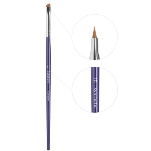 Synthetic CREATOR brush / blue handle # 10