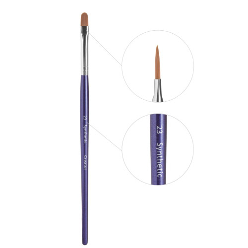 Synthetic CREATOR brush / blue handle # 23
