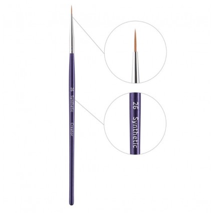 Synthetic CREATOR brush / blue handle # 26