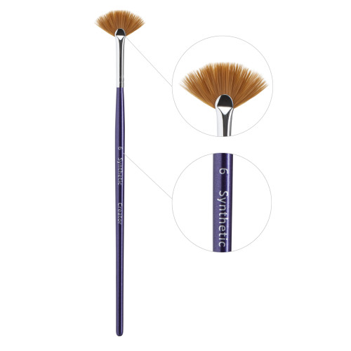 Synthetic CREATOR brush / blue handle # 6
