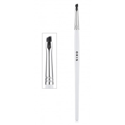 Кисть скошенная для бровей OKIS Brow / H2 из упругого нейлона