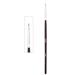 Fine eyebrow and makeup brush WoBs dark brown handle / W3202