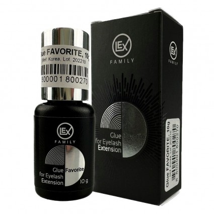 Клей для наращивания ресниц черный Lex / Glue FAVORITE, 10 г