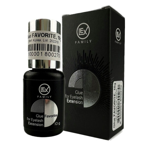 Клей для наращивания ресниц черный Lex / Glue FAVORITE, 10 г