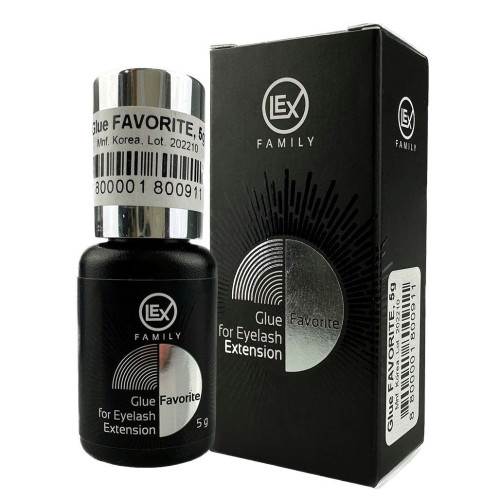 Клей для наращивания ресниц черный Lex / Glue FAVORITE, 5 г