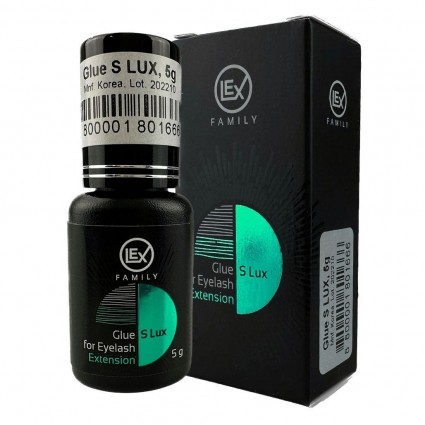 Glue for eyelash extensions black Lex / Glue S LUX, 5 g