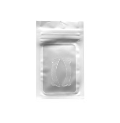 Eyelash lamination compensators with Okis Brow ears - transparent with glitter, 1 pair
