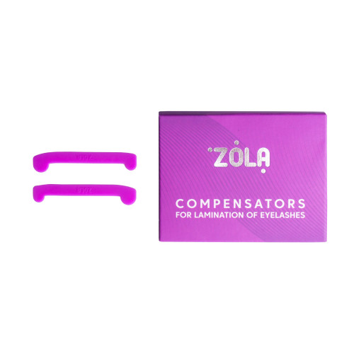 Компенсаторы для ламинирования ресниц ZOLA / Compensators For Lamination / фиолетовые, 1 пара