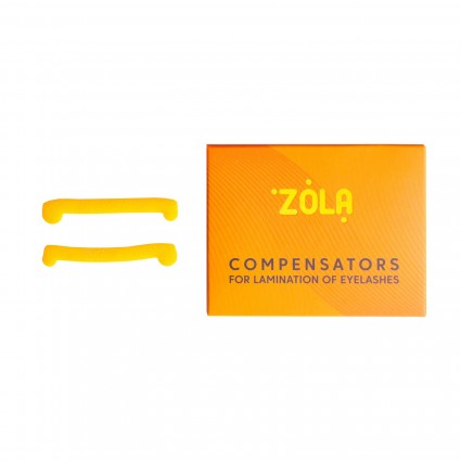 Компенсаторы для ламинирования ресниц ZOLA / Compensators For Lamination / оранжевые, 1 пара