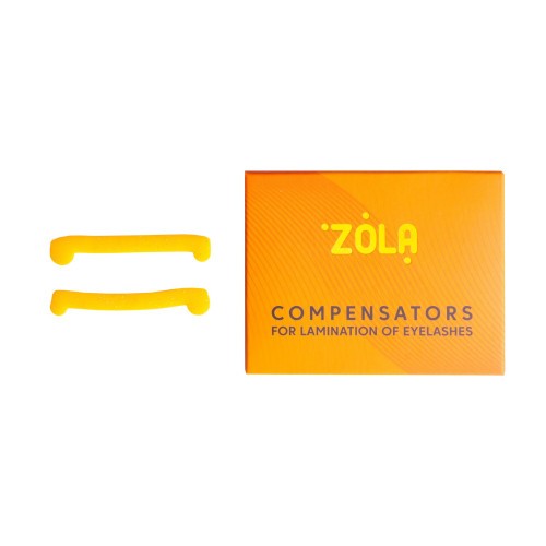 Компенсаторы для ламинирования ресниц ZOLA / Compensators For Lamination / оранжевые, 1 пара