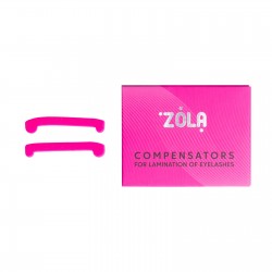 Компенсатори для ламінування вій ZOLA / Compensators For Lamination / рожеві, 1 пара