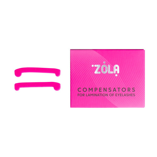Компенсаторы для ламинирования ресниц ZOLA / Compensators For Lamination / розовые, 1 пара