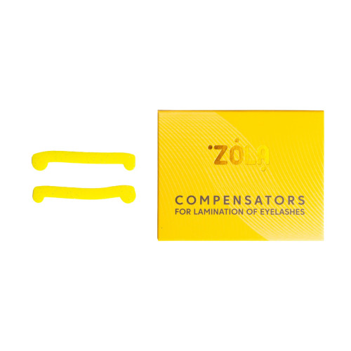 Компенсаторы для ламинирования ресниц ZOLA / Compensators For Lamination / желтые, 1 пара