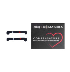 Kompensatory do laminacji rzęs ZOLA x Romashka / Kompensatory / czarne, 1 para