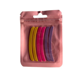 Compensators for eyelashes, 3 pairs / ARCH / mix yellow+pink+violet