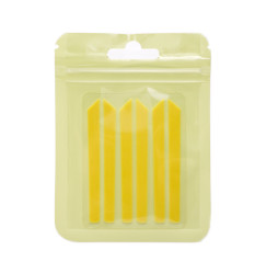 Eyelash compensators, 3 pairs / STRAIGHT / yellow