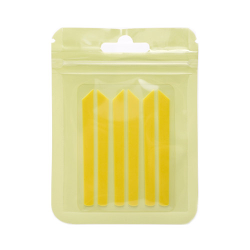 Eyelash compensators, 3 pairs / STRAIGHT / yellow