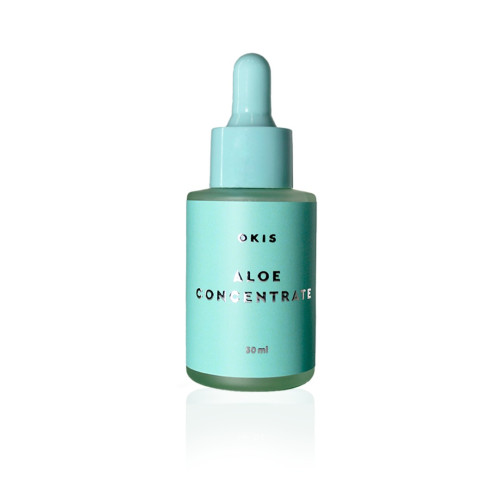 Aloe concentrate for deep hydration of eyebrows and eyelashes Okis Brow (with glitter), 30 ml