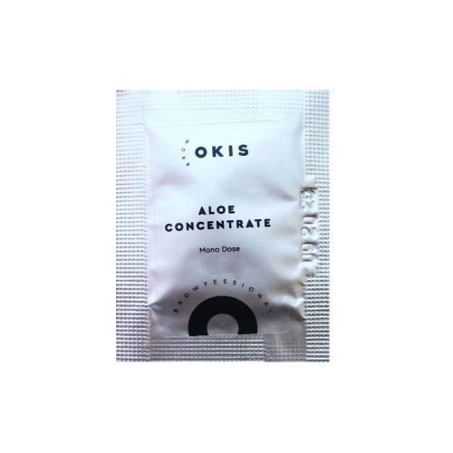 Aloe concentrate for deep moisturizing of eyebrows and eyelashes Okis Brow / sachet, 3 ml