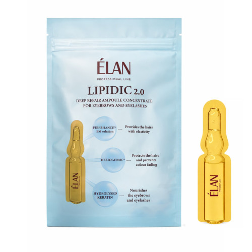 Restorative concentrate for eyebrows and eyelashes in monodoses ELAN - LIPIDIC 2.0 | 10 pcs of 1.5 ml