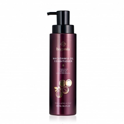 Hair conditioner Bogenia - Macadamia Oil Conditioner (BG435 №002), 400 ml