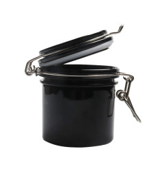 Lash glue storage container plastic with a latch / black