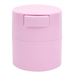 Eyelash glue storage container plastic with press button / pink