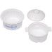 MicroSTOP sterilization container / white round with handles, 0.12 l