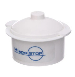 Контейнер для стерилізації фрез MicroSTOP/білий круглий з ручками, 0,12 л