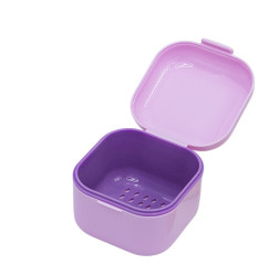 Container for sterilization and soaking of instruments square - purple