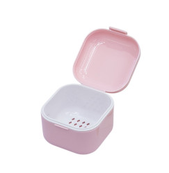 Container for sterilization and soaking of instruments square - pink
