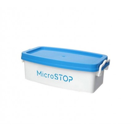 Container for sterilization and soaking of MicroSTOP instruments / white, 3 l