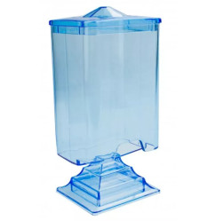 Container for cotton pads rectangular / blue