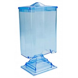 Container for cotton pads rectangular / blue