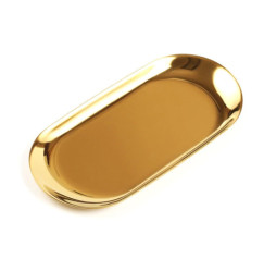 Container tray for tools and other things, long / gold