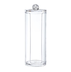 Cotton Pad Organizer Container with Recess / Tall Cylinder