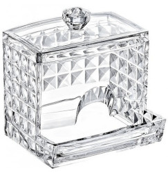 Organizer container for cotton swabs with open niche / "diamond series"