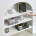 Rectangular plastic container with embossed handles - transparent - DISCOUNT