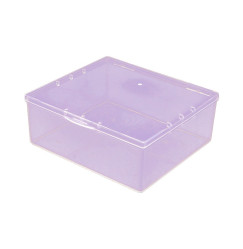 Rectangular plastic container ONE compartment / purple