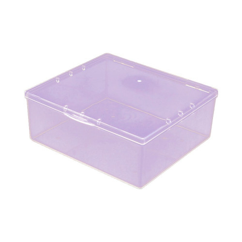 Rectangular plastic container ONE compartment / purple