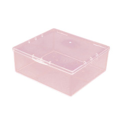Rectangular plastic container ONE compartment / pink
