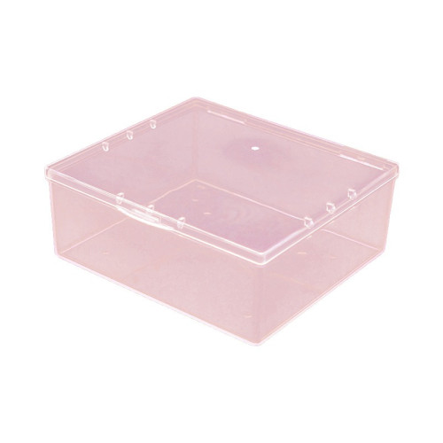 Rectangular plastic container ONE compartment / pink