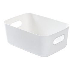 Storage Basket with Handles - White Large