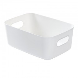 Storage Basket with Handles - White Large