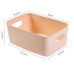 Storage basket with handles - beige large