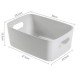 Storage Basket with Handles - Gray Large