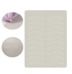Silicone training mat / eyebrow stencil, gray 1 pc