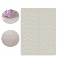 Silicone training mat / eyebrow stencil, gray 1 pc